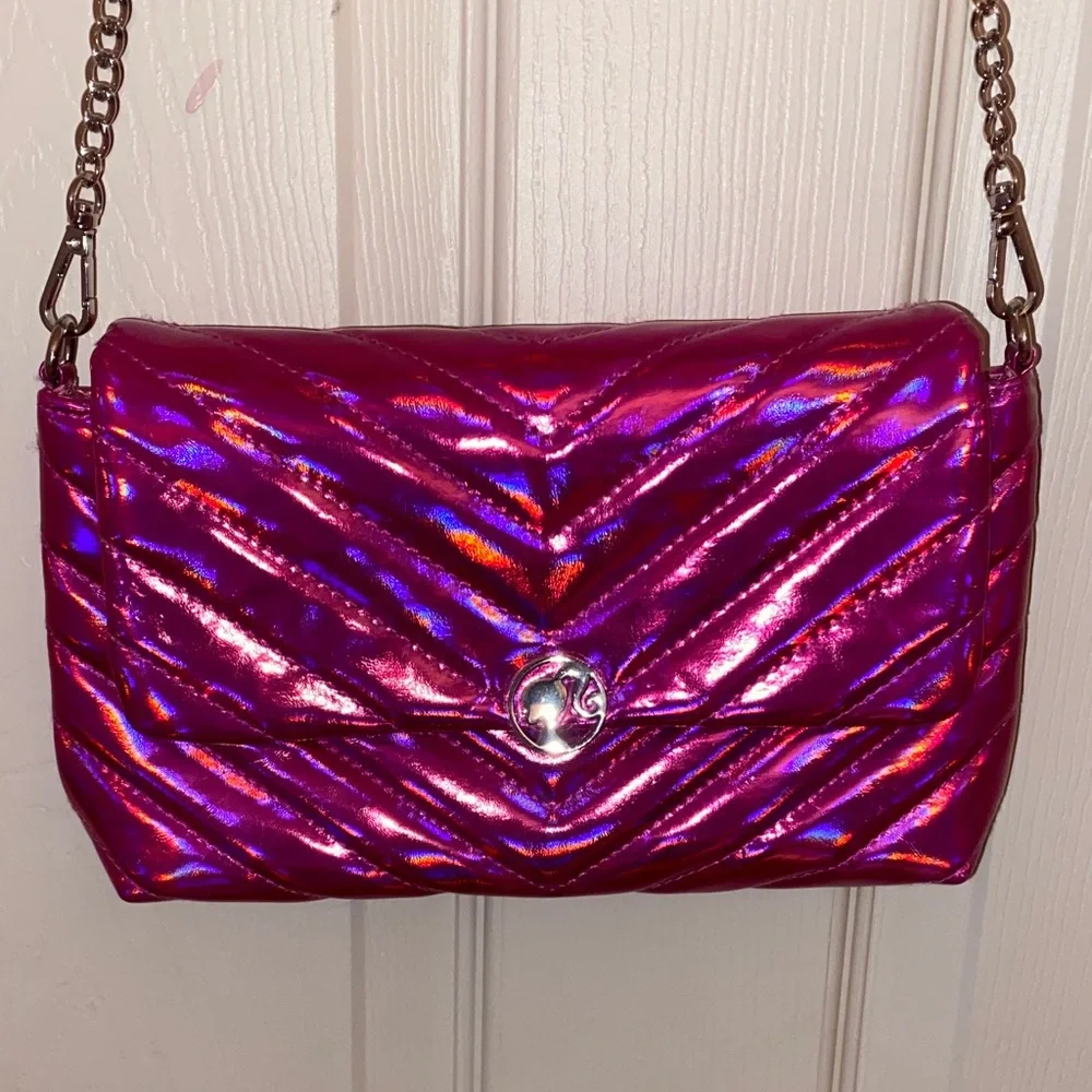 Barbie Iridescent Holographic Claire’s Bag - Picture 1 of 4